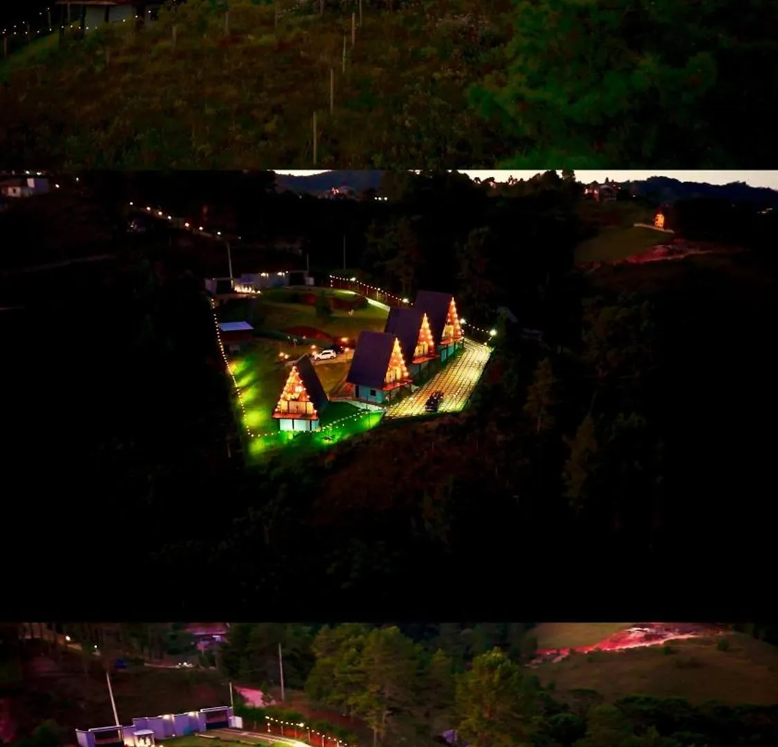 Chalet Chales De Luxo Monte Lorobell A-Frame Campos do Jordao
